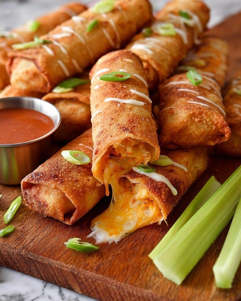 Buffalo Chicken Mozzarella Logs Recipe