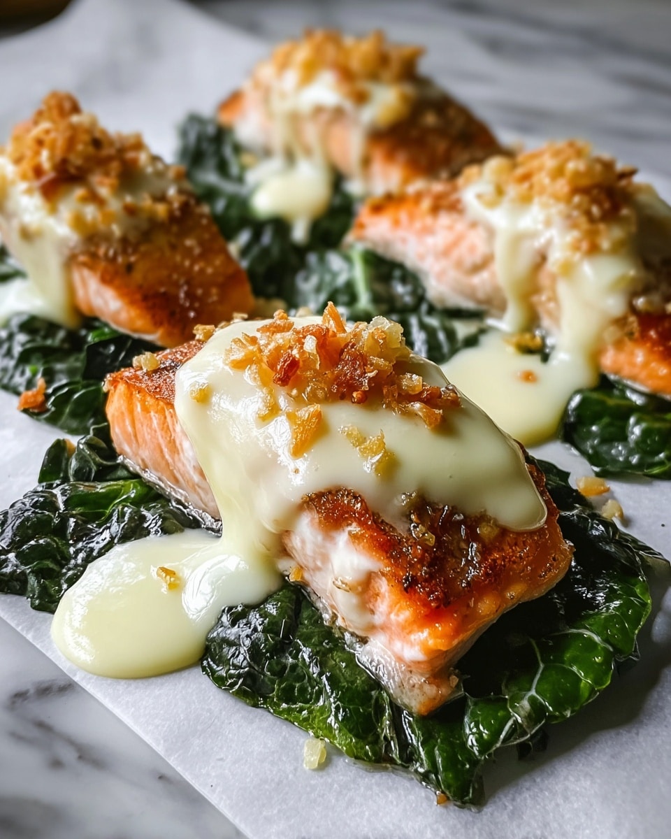 Baked Salmon with Spinach and Mozzarella Bliss Recipe
