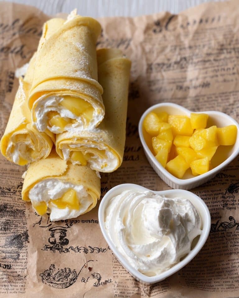 Mango Cream Crepe Roll Recipe