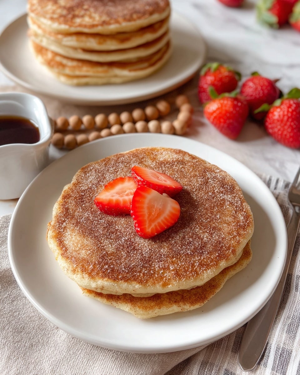 Churro Pancakes with Cinnamon-Sugar Topping Recipe