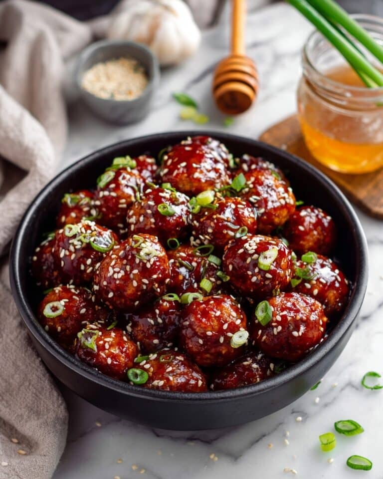 Honey Garlic Meatballs Recipe