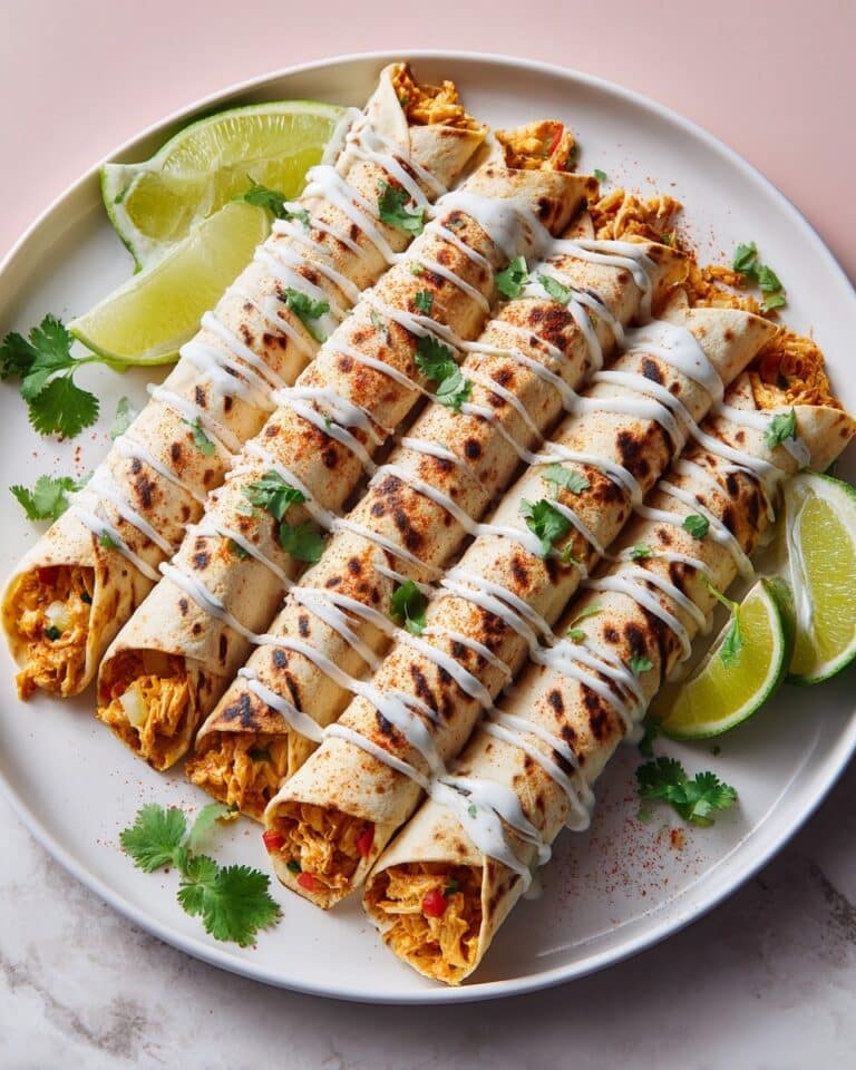 Crunchy Chicken Fajita Taquitos Recipe