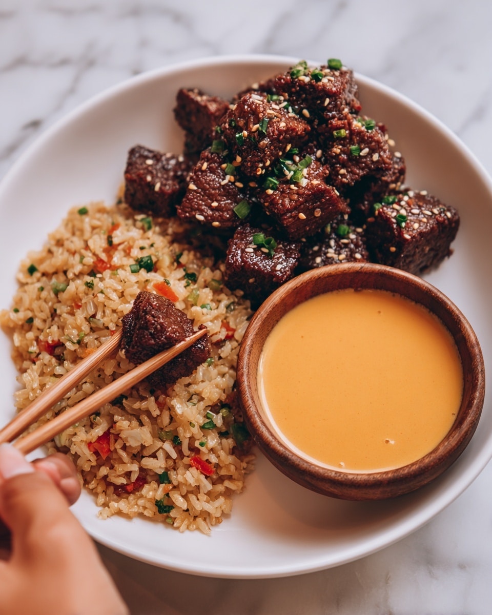 Hibachi Steak Bowls with Teriyaki and Vegetables Recipe