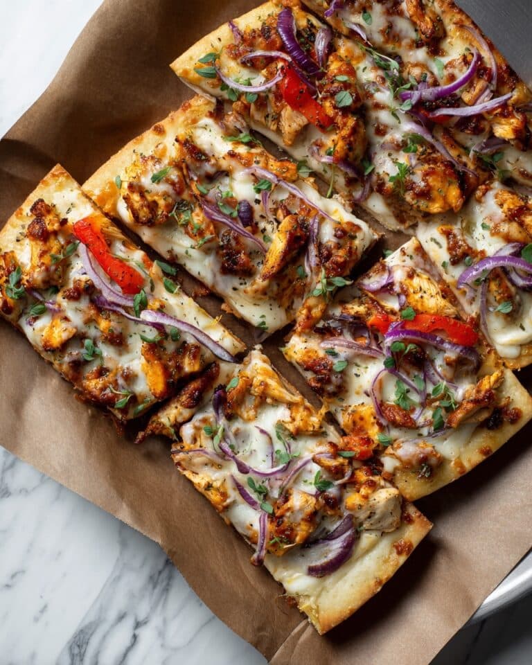 Easy BBQ Chicken Flatbread Recipe