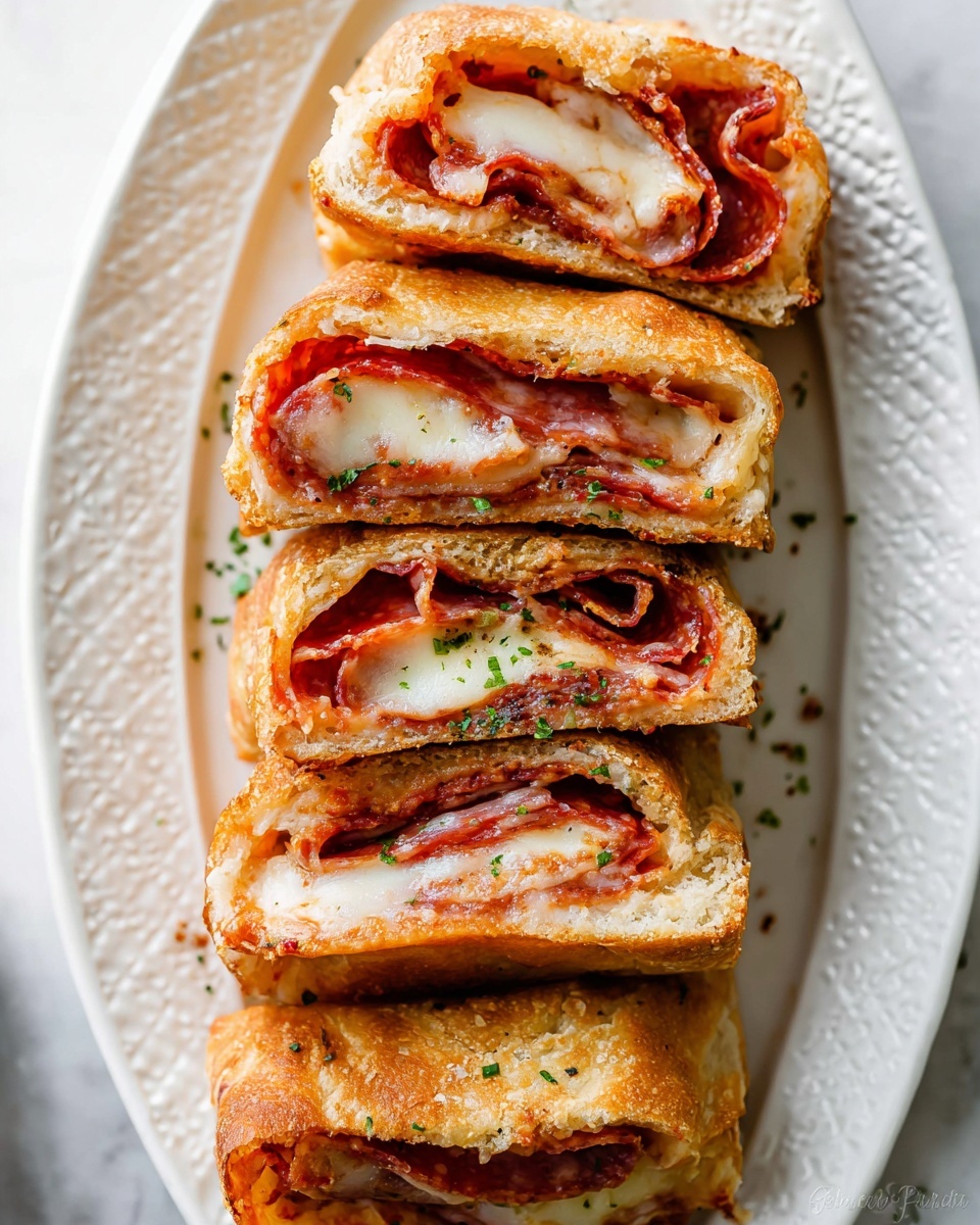 Homemade Stromboli with Layers of Meats and Cheese Recipe