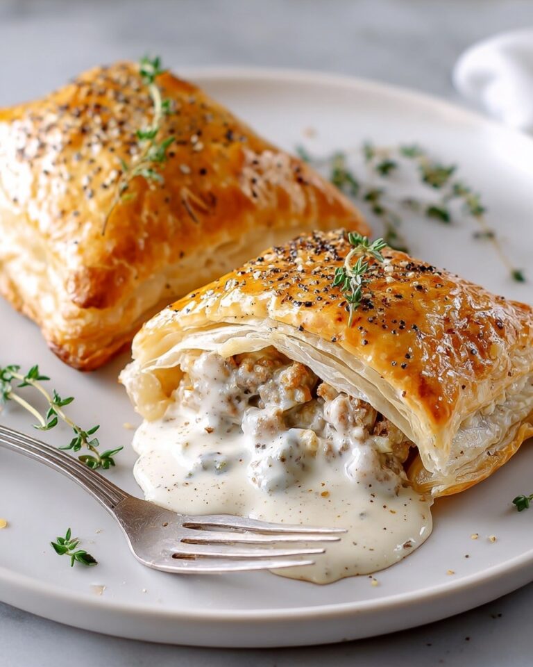 Chicken Wellington with Dijon Cream Sauce Recipe