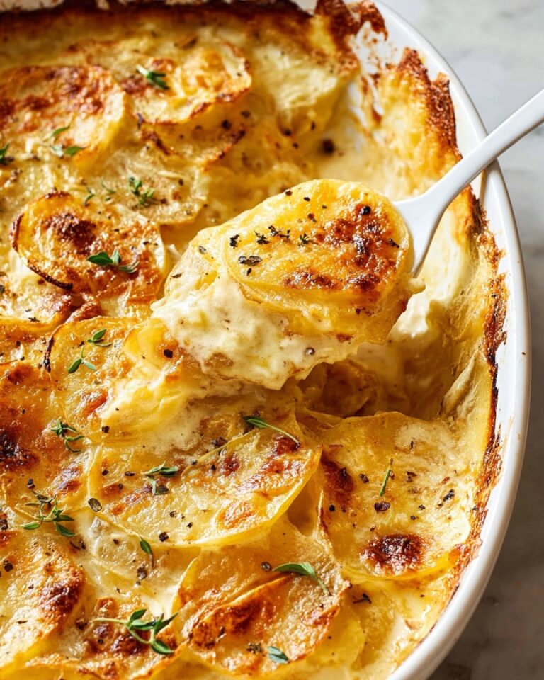 Creamy Cheddar Scalloped Potatoes Recipe