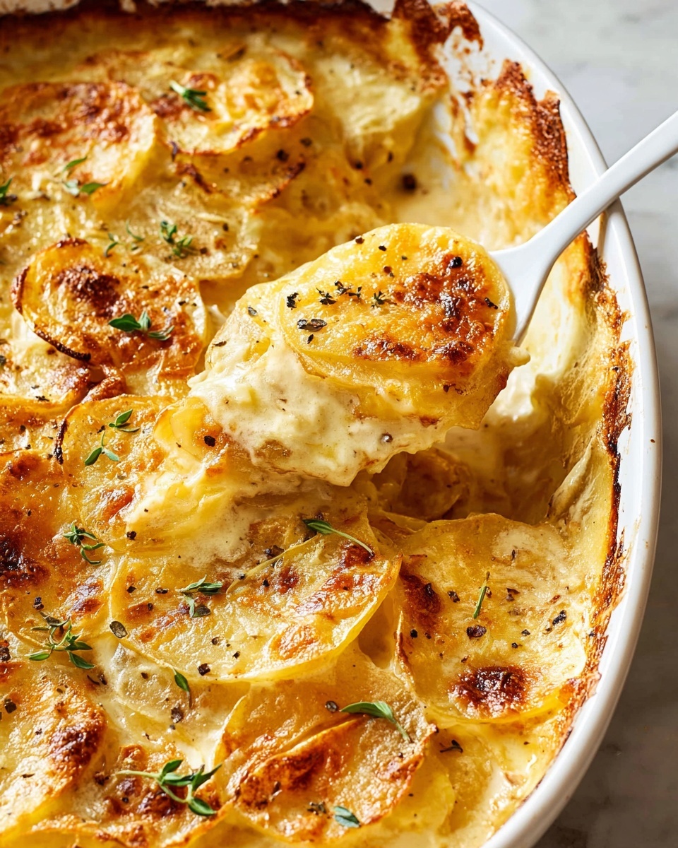 Creamy Cheddar Scalloped Potatoes Recipe