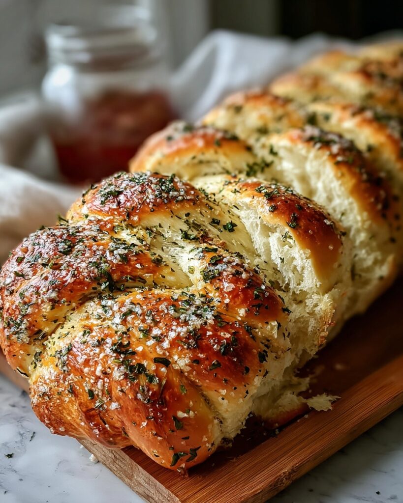 Garlic Parmesan Herb Bread Recipe