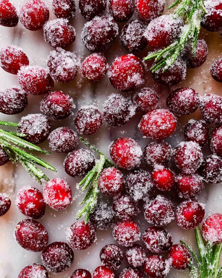 Sugared Cranberries (Easy Recipe) Recipe