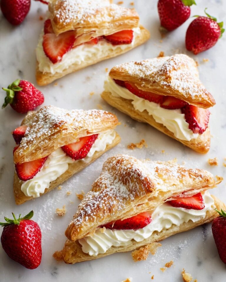 Strawberries and Cream Puff Pastries Recipe