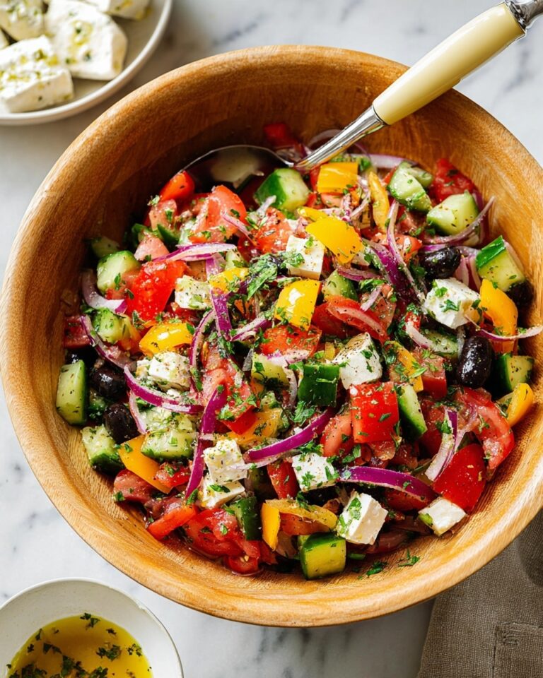 Mediterranean Salad with Zesty Vinaigrette Recipe