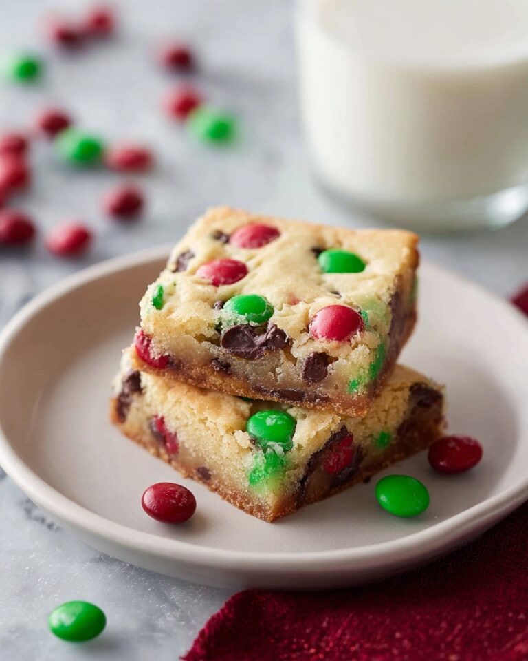 M&M Cookie Bars Recipe