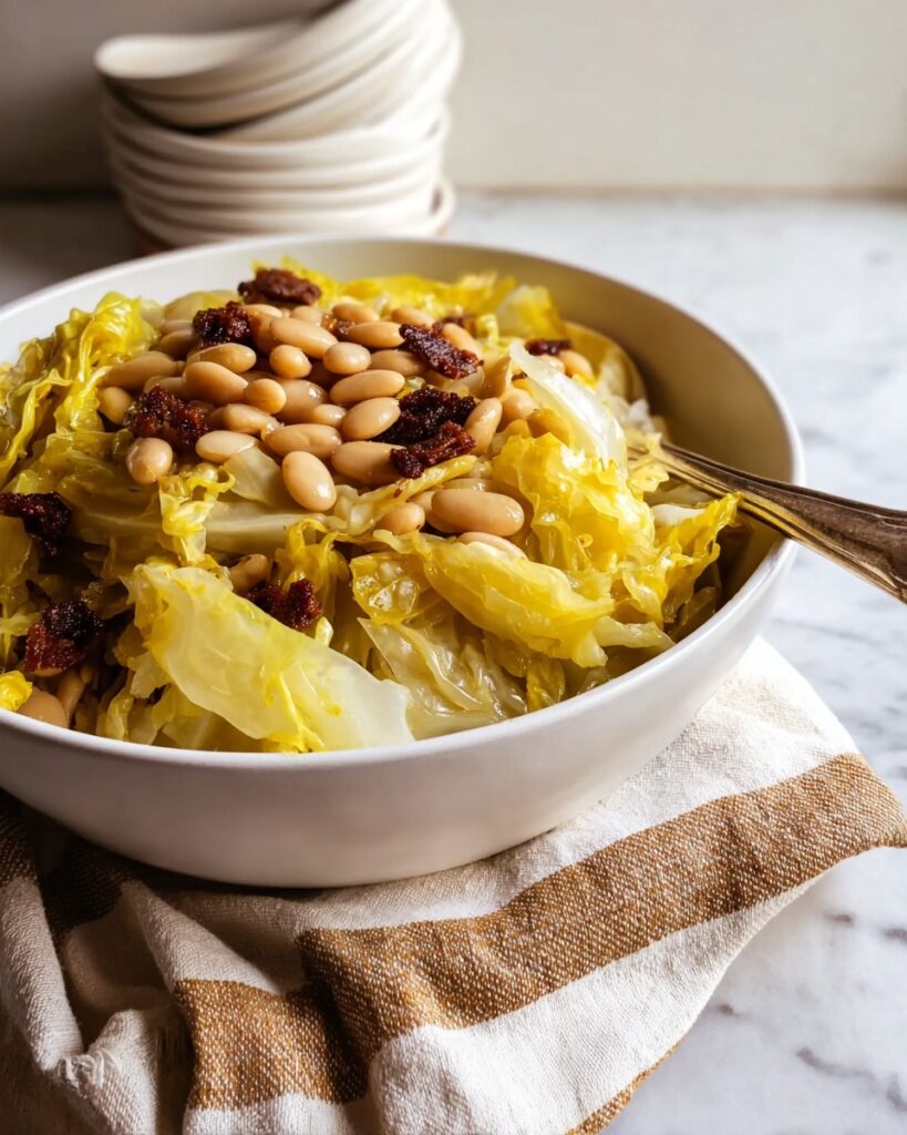 Italian Cabbage and Beans Skillet Recipe
