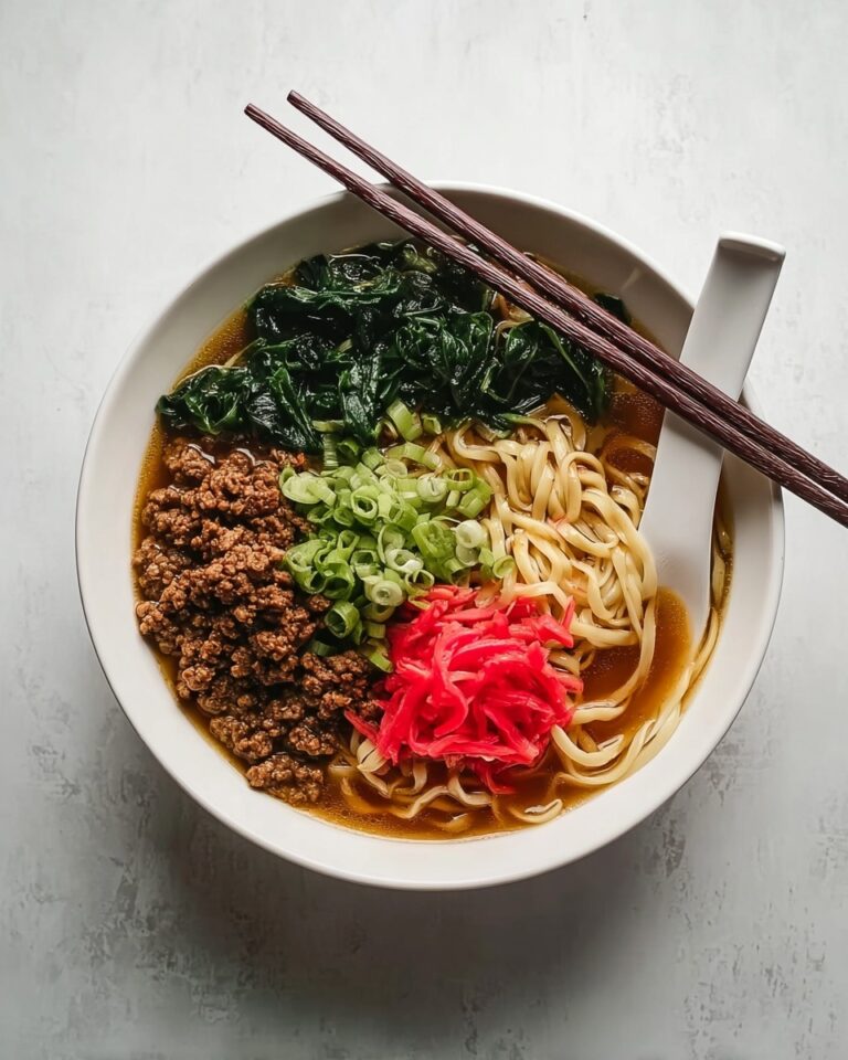 Quick Japanese Curry Ramen with Spicy Pork Recipe