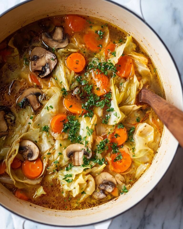 Hearty Cabbage Mushroom Soup Recipe