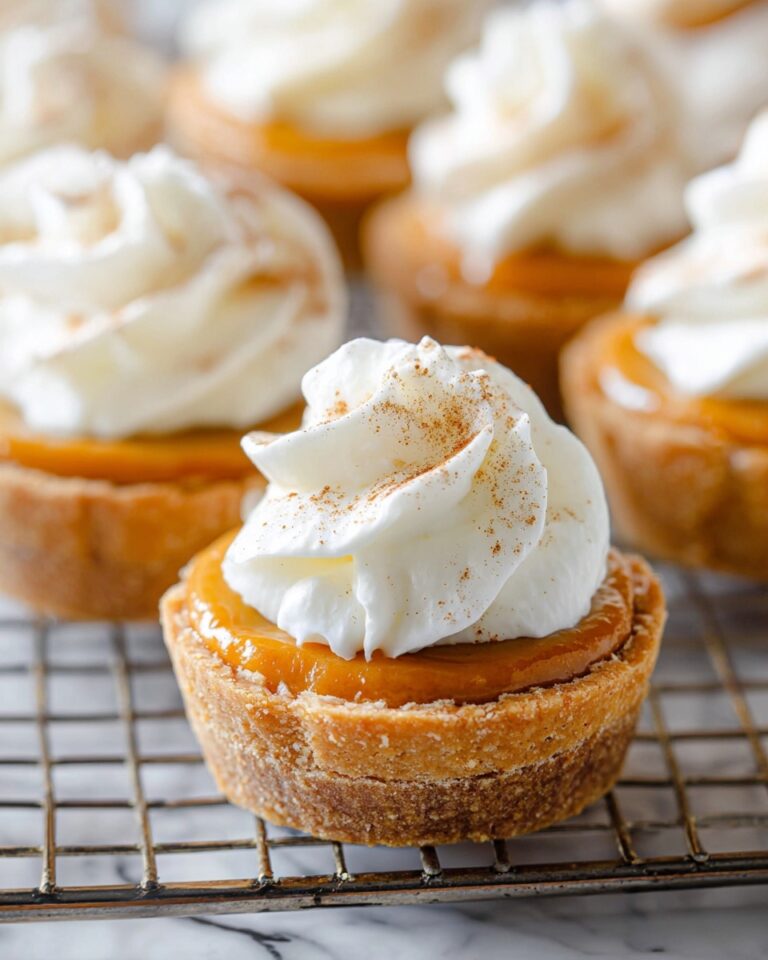Mini Pumpkin Pies with Whipped Cream Recipe