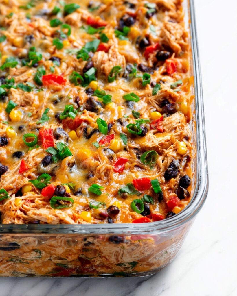 Easy Chicken Burrito Casserole Recipe