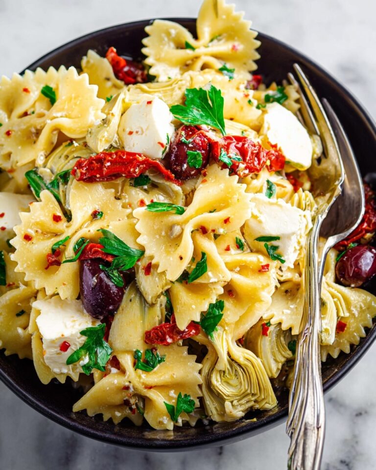 Pasta Salad with Sun-Dried Tomatoes and Artichokes Recipe
