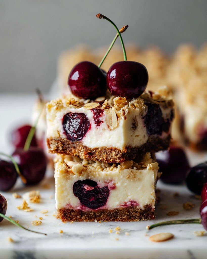 Cherry Crumble Cheesecake Recipe