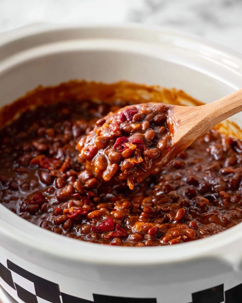 Baked Beans with Bacon and Sweet Savory Sauce Recipe