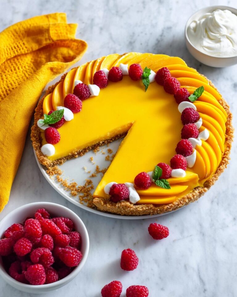 Mango Curd Tart with Toasted Coconut Crust Recipe