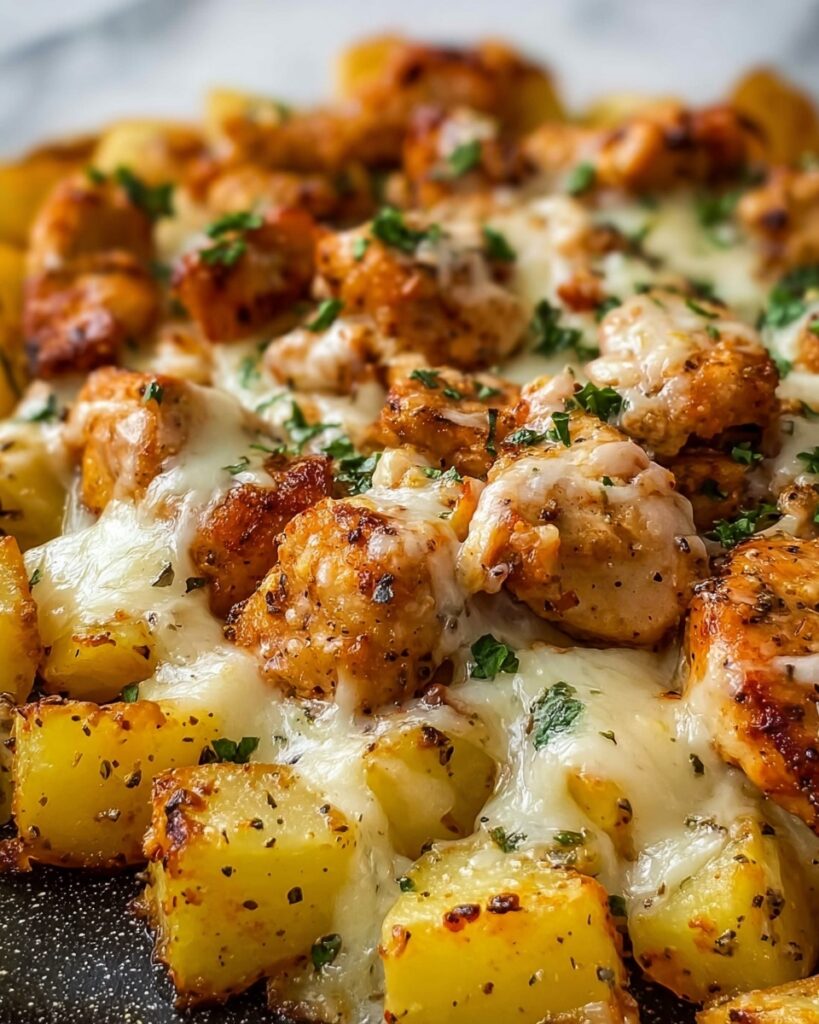 Garlic Parmesan Chicken and Potatoes (One-Pan Dinner) Recipe