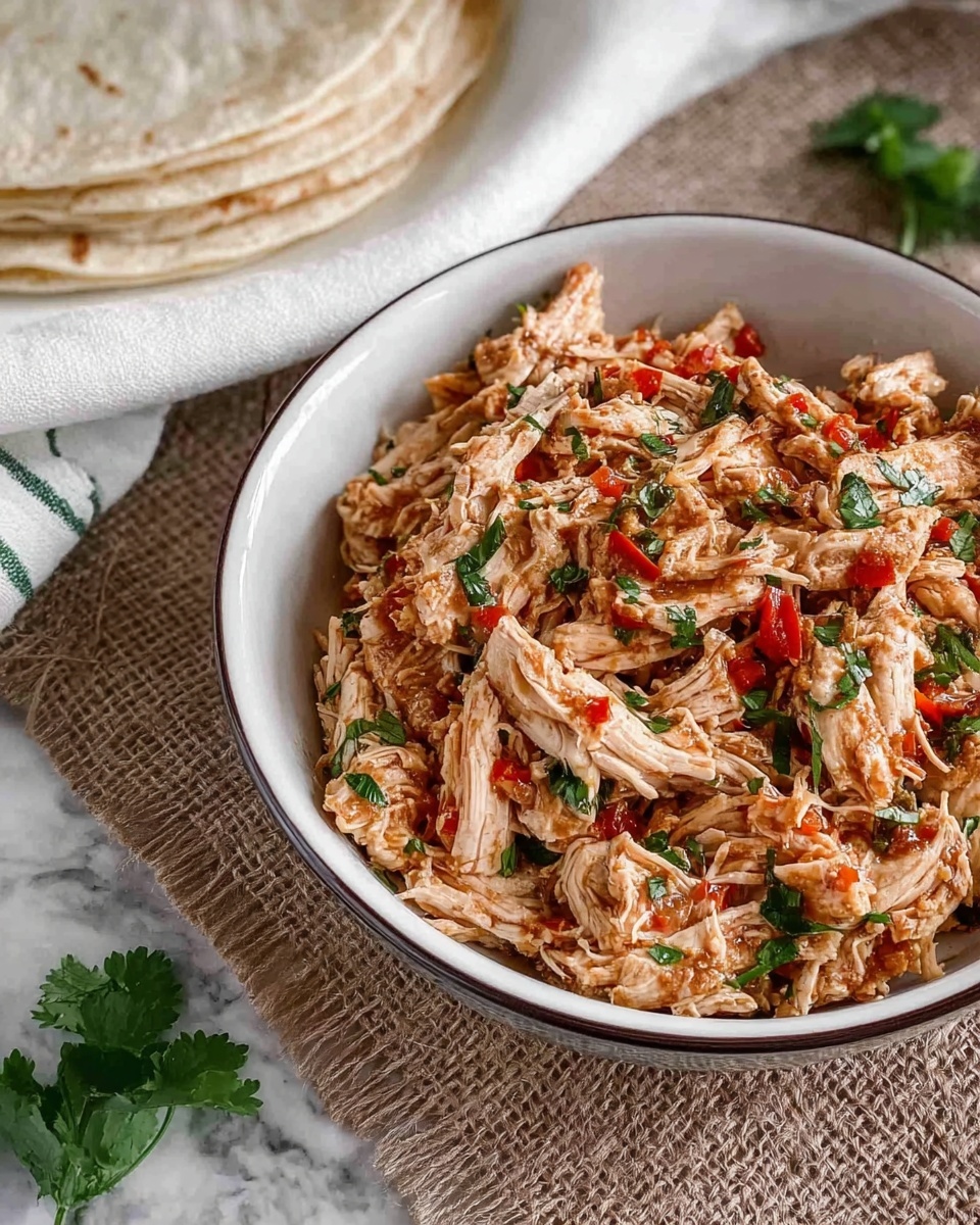3 Ingredient Chicken Tacos {Instant Pot or Slow Cooker} Recipe