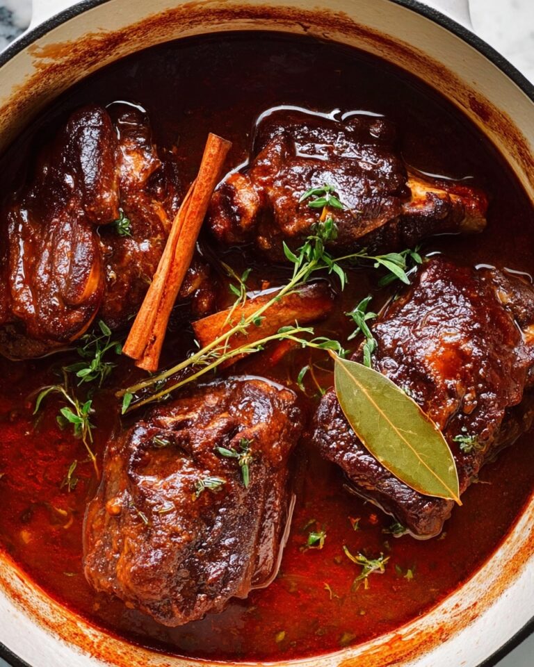 Greek-Style Braised Lamb Shanks with Mashed Potatoes Recipe