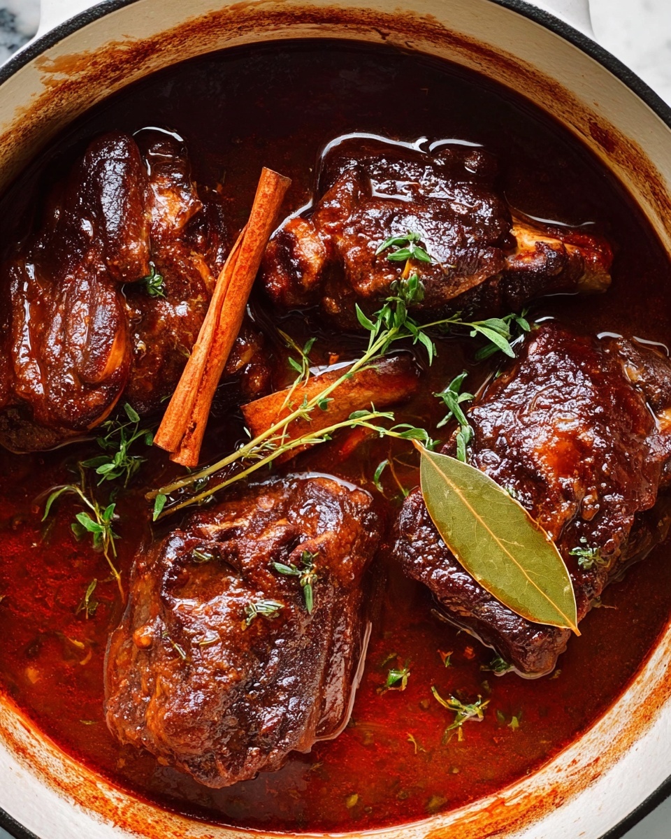 Greek-Style Braised Lamb Shanks with Mashed Potatoes Recipe